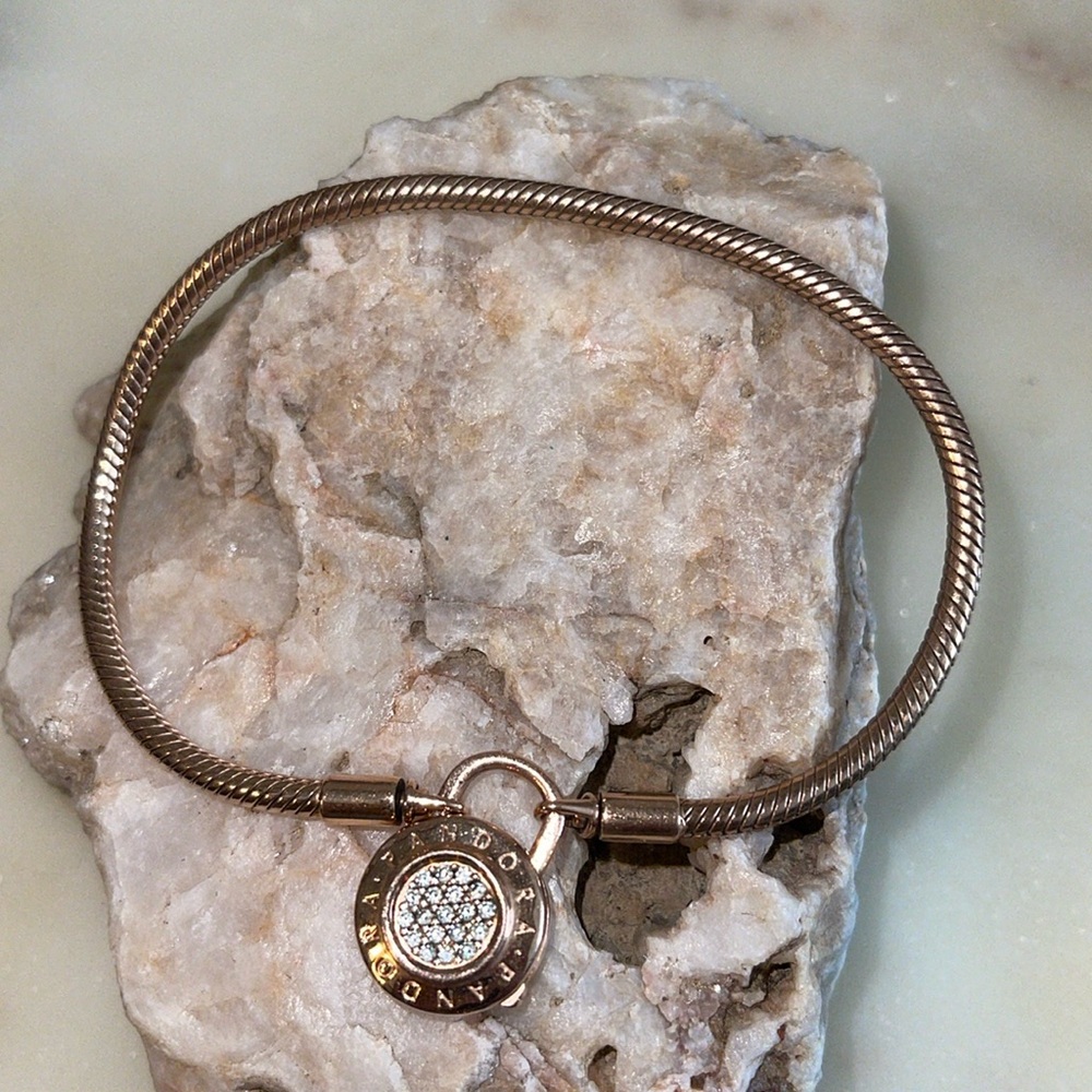 Pandora Rose Gold Snake Chain Bracelet